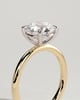 Lilly  4 Claw Round Solitaire - 18k Yellow Gold / 18k White Gold