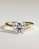 Lilly  4 Claw Round Solitaire - 18k Yellow Gold / 18k White Gold