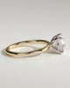 Lilly  4 Claw Round Solitaire - 18k Yellow Gold / 18k White Gold
