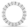 London - Emerald Basket Set Eternity Ring - Full Eternity 18k White Gold