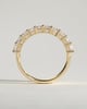 London - Emerald Eternity Band Wedding Ring - Half Eternity 18k Yellow Gold