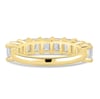 London - Emerald Basket Set Eternity Ring - Half Eternity 18k Yellow Gold