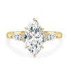 Loretta - Marquise Trilogy with Round and Pear Stones - 18k Yellow Gold