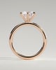 Louise  6 Claw Round Solitaire - 18k Rose Gold
