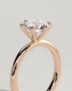 Louise  6 Claw Round Solitaire - 18k Rose Gold