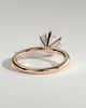 Louise  6 Claw Round Solitaire - 18k Rose Gold