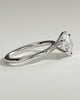 Louise - Round 6 Claw Solitaire Engagement Ring - 18k White Gold