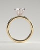 Louise  6 Claw Round Solitaire - 18k Yellow Gold / 18k White Gold