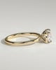 Lucille - Elongated Cushion East West Claw Solitaire Engagement Ring - 18k Yellow Gold High Setting