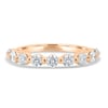 Lucy - Shared Prong Wedding Ring - 18k Rose Gold