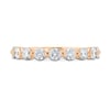 Lucy - Shared Prong Wedding Ring - 18k Rose Gold