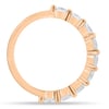Lucy - Shared Prong Wedding Ring - 18k Rose Gold