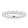 Lucy - Shared Prong Wedding Ring - 18k White Gold
