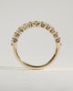 Lucy - Round Shared Prong Accent Stone Wedding Ring - 18k Yellow Gold