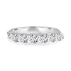 Lydia - 7 Stone Tilted Marquise Wedding Band - 18k White Gold
