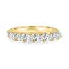 Lydia - 7 Stone Tilted Marquise Wedding Band - 18k Yellow Gold