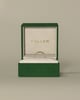 Lydia - Marquise East West Accent Stone with Closed Basket Setting Wedding Ring - 18k Yellow Gold
