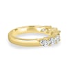 Lydia - 7 Stone Tilted Marquise Wedding Band - 18k Yellow Gold