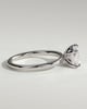 Lyra - Radiant East West Claw Solitaire Engagement Ring - 18k White Gold High Setting