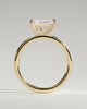 Lyra - Radiant East West Claw Solitaire Engagement Ring - 18k Yellow Gold High Setting