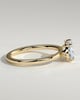 Mabeline- 4 Claw East West Solitaire - 18k Yellow Gold