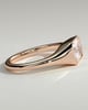 Mackenzie - Radiant East West Bezel Solitaire with Signet Band Engagement Ring - 18k Rose Gold