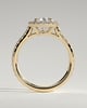 Madeline  Pear Cathedral Halo with Pav - 18k Yellow Gold