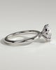 Mahlia - Round Solitaire with Sweeping Micro Pav - 18k White Gold