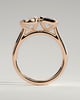 Margot - Bezel Set Pear and Emerald Toi Et Moi - 18k Rose Gold