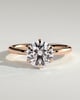 Mariah - Low Set Round Solitaire - 18k Rose Gold
