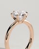 Mariah - Low Set Round Solitaire - 18k Rose Gold