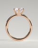 Mariah - Low Set Round Solitaire - 18k Rose Gold