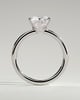 Mariah - Low Set Round Solitaire - 18k White Gold