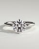 Mariah - Low Set Round Solitaire - 18k White Gold