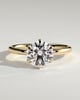 Mariah - Low Set Round Solitaire - 18k Yellow Gold