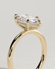 Marly - Classic Marquise 6 Claw Solitaire Engagement Ring - 18k Yellow Gold High Setting