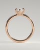 Marly - Classic Marquise 6 Claw Solitaire Engagement Ring - 18k Rose Gold Low Setting