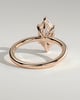 Marly - Classic Marquise 6 Claw Solitaire Engagement Ring - 18k Rose Gold Low Setting