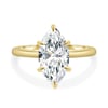 Marly - 6 Claw Marquise Solitaire - 18k Yellow Gold