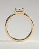 Matisse - Emerald Bezel Frame Solitaire with Claws - 18k Yellow Gold