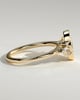 Meesha - Oval Floating Bezel with Accent Stones - 18k Yellow Gold
