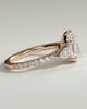 Mia  Pear Trilogy with Pave - 18k Rose Gold