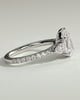Mia  Pear Trilogy with Pave - 18k White Gold
