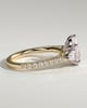 Mia  Pear Trilogy with Pave - 18k Yellow Gold / 18k White Gold