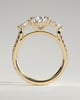 Mia  Pear Trilogy with Pave - 18k Yellow Gold
