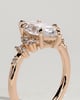 Minnie - Marquise Solitaire with Clustered Round Accent Stones - 18k Rose Gold