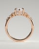 Minnie - Marquise Solitaire with Clustered Round Accent Stones - 18k Rose Gold