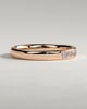 Miranda - Princess Channel Set Wedding Ring - 18k Rose Gold
