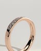 Miranda - Princess Channel Set Wedding Ring - 18k Rose Gold