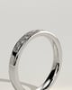 Miranda - Princess Channel Set Wedding Ring - 18k White Gold